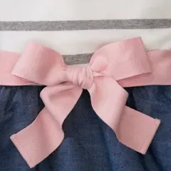 Hope & Henry Girls' Organic Cotton Lightweight Blocked Skater Dress, Infant