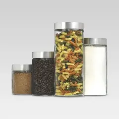 Glass Cylinder Canister Set of 4 - Threshold&trade;
