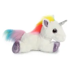 Aurora Sparkle Tales 12" Rainbow Unicorn White Stuffed Animal