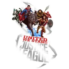 Justice League Movie United Superheroes Black T-shirt Toddler Boy to Youth Boy