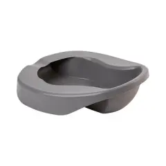 McKesson Pontoon Bedpans, Plastic, Graphite, 2 qt., 20 Count