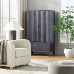 55" Thousand Oaks Wood Scalloped Cabinet - Threshold&trade; designed with Studio McGee