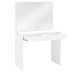 Virginia Vanity with Mirror White - Polifurniture