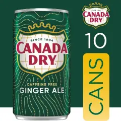 Canada Dry Ginger Ale Soda - 10pk/7.5 fl oz Mini Cans