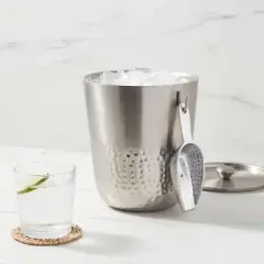 Hammered Metal Ice Bucket with Ice Scoop - Threshold&trade;