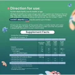 Lacteol Kids' Diarrhea Relief Powder - 10ct