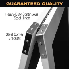 Excello Global Products Extra Large Sandwich Board Chalkboard Sign: 59"x27" Double Sided, Standing Sign A-Frame (White)