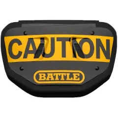 Battle Sports Caution Chrome Protective Football Back Plate