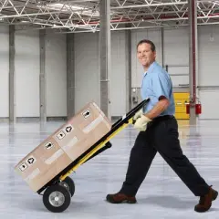 Costway 3-in-1 Convertible Hand Truck with 4 Rubber Wheels 1000 lbs Max Load Capacity