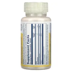 Solaray L-Theanine, Natural Lemon-Lime, 200 mg, 30 Chewables
