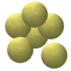 Hayes Publishing Blank 2" Gold Certificate Seals 50 Per Pack 6 Packs (H-VA313-6)