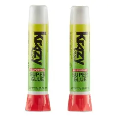 Krazy Glue All Purpose Precision Tip Super Glue 2g: Fast Drying, Clear, Ideal for Wood, Metal, Rubber, Ceramics, Plastic
