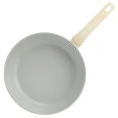 Gibson Home Barnsdall 12 Inch Nonstick Aluminum Frying Pan in Linen