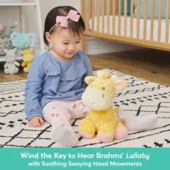 Baby GUND Safari Friends Giraffe Keywind Musical Plush, Plays Brahms&rsquo; Lullaby, Stuffed Animal Sensory Toy for Ages 10 Months and Up, Yellow,