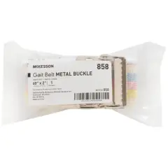 McKesson Gait Belt Heavy Duty with Metal Buckle, 60 Inch Length