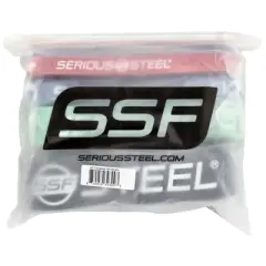 Serious Steel Fitness 32 Inch Resistance Band, Complete Set, 6 Piece Set