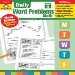 Evan-Moor Daily Word Problems, Teacher's Edition, 128 Pages, Grade 4