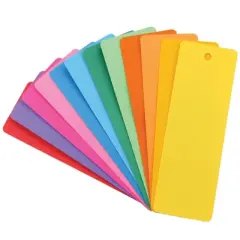 Hygloss&reg; Mighty Bright&trade; Bookmarks, 100 Assorted Colors Per Pack, 3 Packs