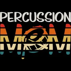 Junior's Design By Humans Marching Band Percussion Mom By clickbong T-Shirt