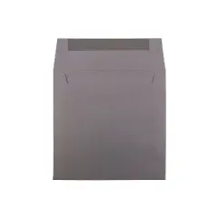 JAM Paper 6.5 x 6.5 Square Invitation Envelopes Dark Grey 263917200