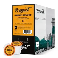 Prospect Tea Black Ceylon Tea Pods for Keurig K-Cup Brewer, Brooklyn breakfast, 40 count