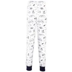 Touched by Nature Baby, Toddler and Kids Unisex Organic Cotton Tight-Fit Pajama Set, Arctic