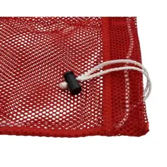 Sportime Heavy-Duty Mesh Storage Bag, 24 x 30 Inches, Red