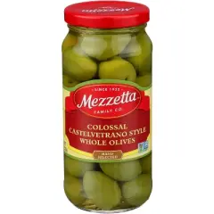 Mezzetta Colossal Castelvetrano Style Pitted Olives - Case of 6 - 10 oz