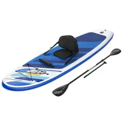Bestway Hydro-Force Oceana Inflatable 10' Stand-Up Paddle Board and Kayak Water Sport Set with Paddle, Hand Pump, Coiled Leash, and Storage Backpack