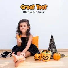 4E's Novelty Halloween Fortune Cookies Bulk - 50 Individually Wrapped Vanilla Cookie with Funny Fortune Cookies Sayings for Kids & Adults