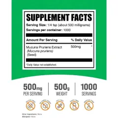 BulkSupplements Mucuna Pruriens Extract Powder