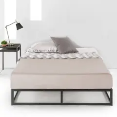 10" Modernista Metal Platform Bed Frame Black - Mellow