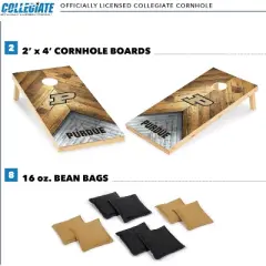 NCAA Purdue Boilermakers 2'x4' Wood Cornhole Set