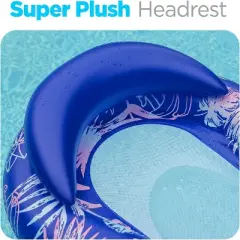Galvanox Adult Pool Water Loung Floatie Lounger With Headrest - Great For Tanning Relaxing by A Pool, Lake and More!