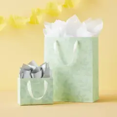 Green Leaf with Mirror Ink XL Gift Bag - Spritz&trade;