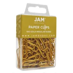 JAM Paper 1" 100pk Colored Standard Paper Clips