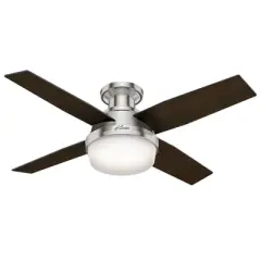 44" Dempsey Low Profile Ceiling Fan with Light with Handheld Remote - Hunter Fan