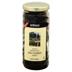 Krinos Oil Cured Olives - Case of 6 - 10 oz