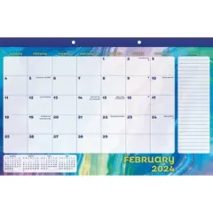 Trends International Inc. 2023-24 Desktop Calendar 11.43"x17" Neon Agrate