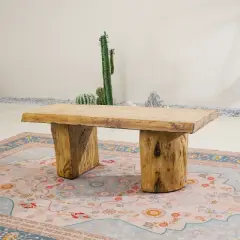 Moda Furnishings 47.6'' Outdoor Terrafab Coffee Table with Faux Wood Finish