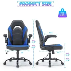 DOMETOUR Gaming Chair for Adults and Teens High Back Computer Desk Chair, Height Adjustable Ergonomic Office Chair with Wheels