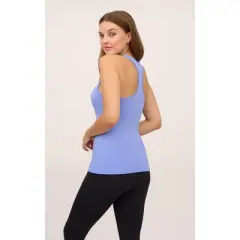 Yogalicious Womens Ribbed Seamless Ayla Tank Top