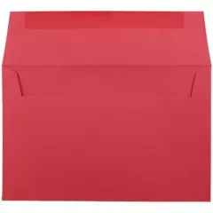 JAM Paper Brite Hue A9 Envelopes 5 3/4 X 8 3/4 50 per pack Red: Invitation Envelopes, Gummed Flap, Recycled Content