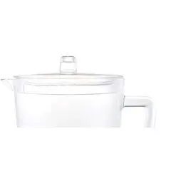 Gulches 2.75 Quarts Oval Halo Design Unbreakable Plastic Water Pitcher with Lid - BPA Free, Ideal for Drinks & Juices, with Spout,Blue