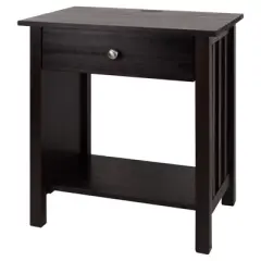 35.1" Nightstand with Usb Port - Flora Home