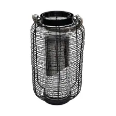 Essential Decor & Beyond Metal Candle Holder with Silver Fade