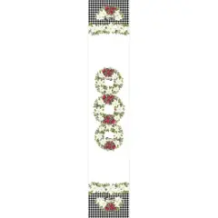 Laural Home Christmas Trimmings Rectangle Table Runner