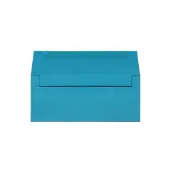 JAM Paper #10 Booklet Envelope 4 1/8" x 9 1/2" Blue 100/Pack (15861d)
