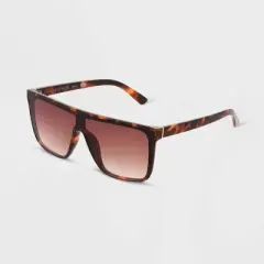 Women's Shiny Plastic Shield Sunglasses - Universal Thread&trade;