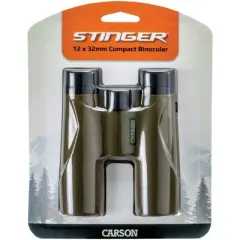 CARSON Stinger Compact Portable Binoculars (12x 32 mm)